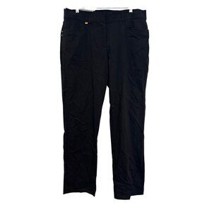 JM Collection Slim Leg Comfort Waistband Pants Women Size 16 Black Rayon Blend